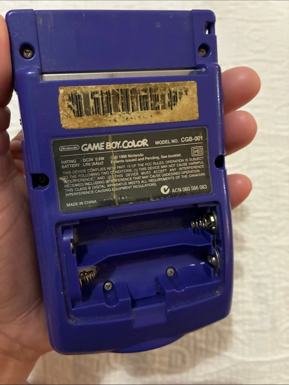 Nintendo Game Boy Color Handheld Console - Purple(VINTAGE)